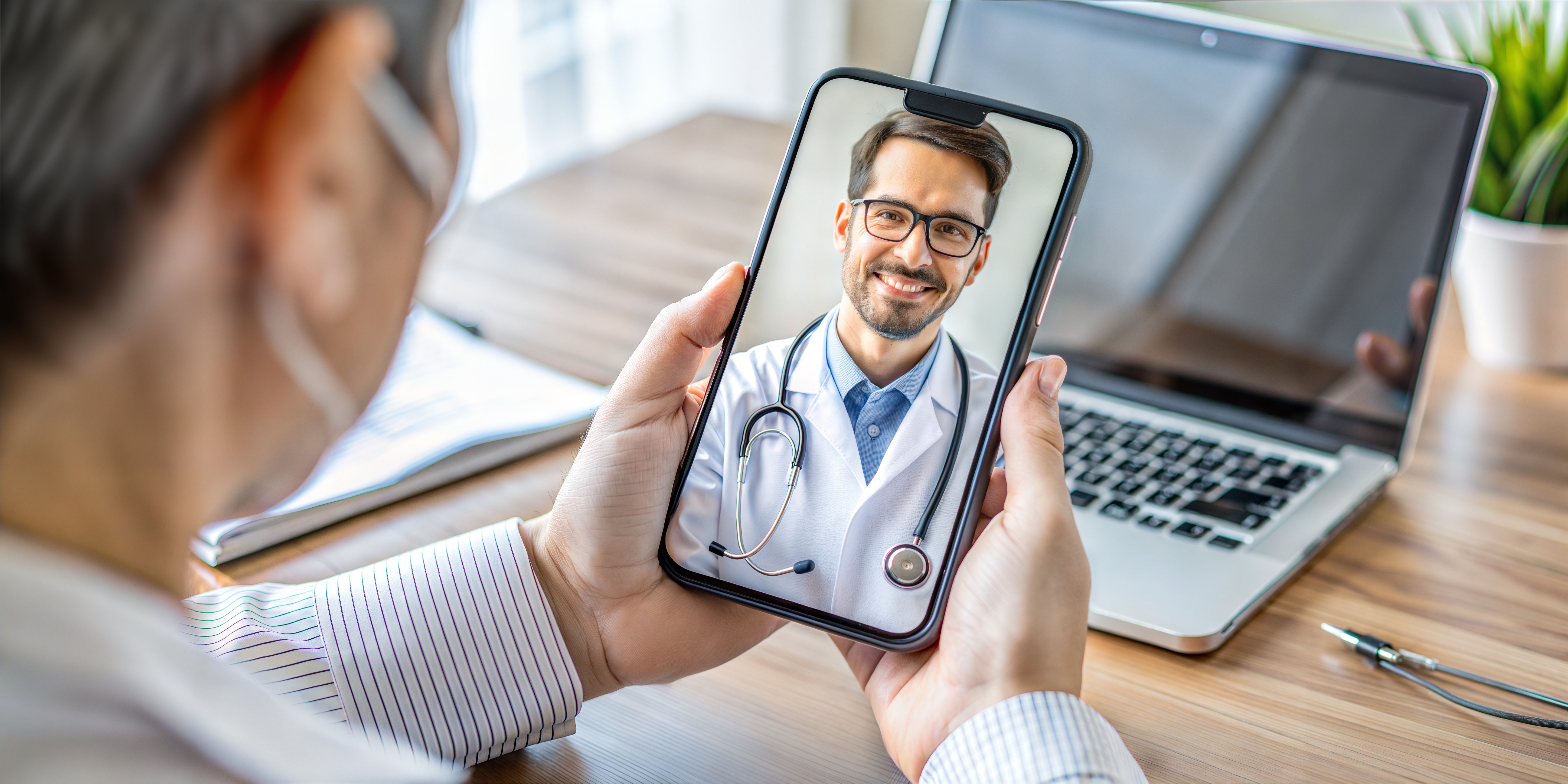 Telehanth Tablet Telehealth App Development UAE | How AINEX Helped Reach More Patients ...